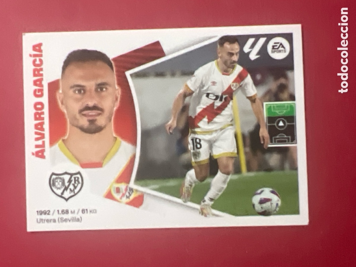 Cromos de F&uacute;tbol: C7111. Cromo Rayo Vallecano n&ordm; 20 &Aacute;lvaro Garc&iacute;a Liga 2024 2025 24 25 este
