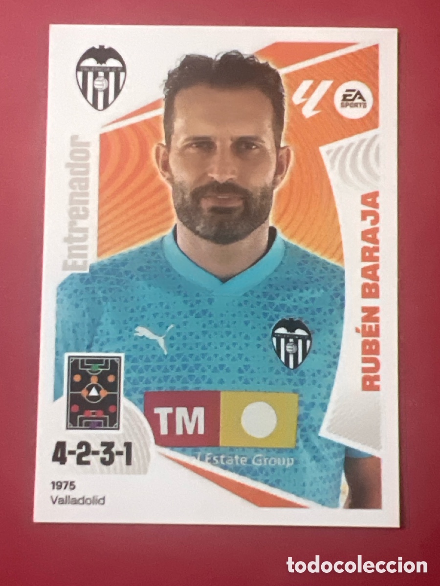 Cromos de F&uacute;tbol: C7110. RUBEN BARAJA ENTRENADOR VALENCIA N&ordm; 2 LIGA 2024 2025 ESTE 24 25 PANINI