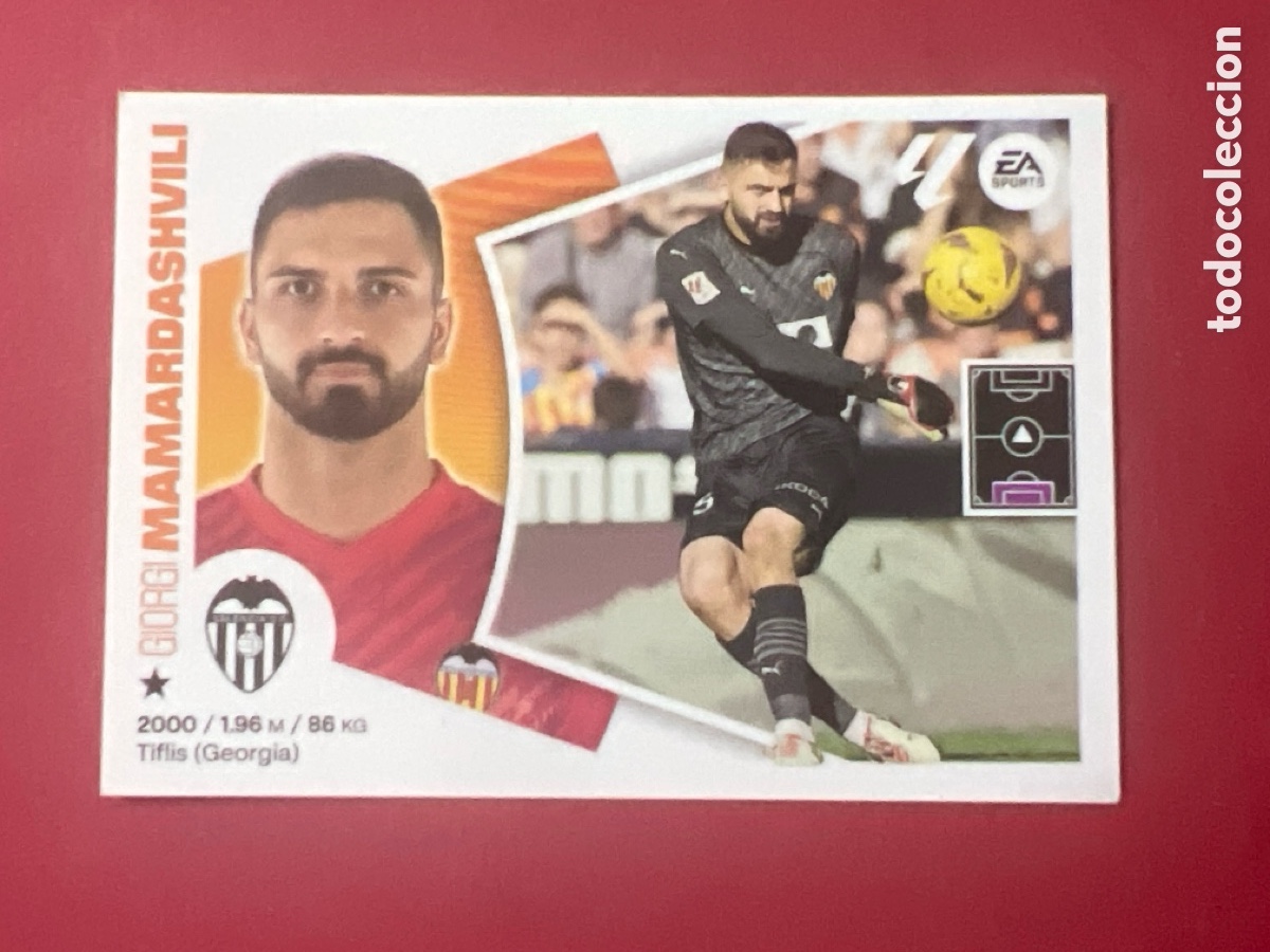 Cromos de F&uacute;tbol: C7111. 3 MAMARDASHVILI VALENCIA CF LIGA ESTE 2024 2025 PANINI 24 25