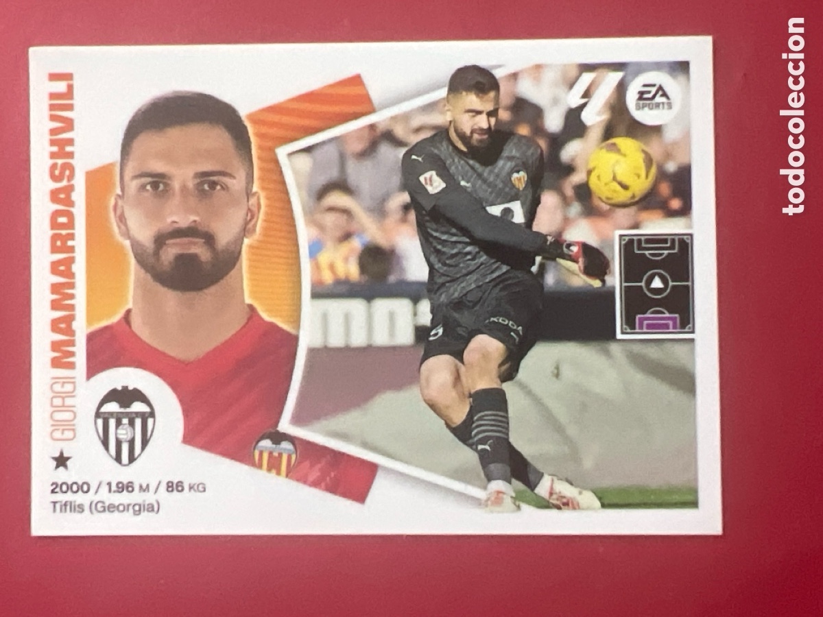 Cromos de F&uacute;tbol: C71114. 3 MAMARDASHVILI VALENCIA CF LIGA ESTE 2024 2025 PANINI 24 25