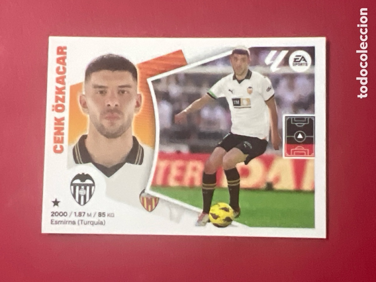 Cromos de F&uacute;tbol: C7120. 7A Cenk &Ouml;zkacar, Valencia CF, Panini Ediciones Liga Este 2024 2025 24 25, 7 A