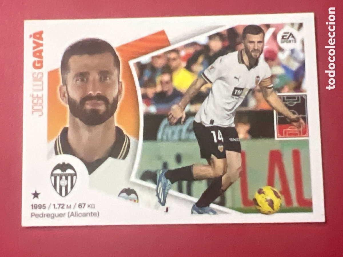 Football Stickers: C7134. Gay&aacute;, Valencia CF, Panini Ediciones Liga Este 2024 2025 24 25