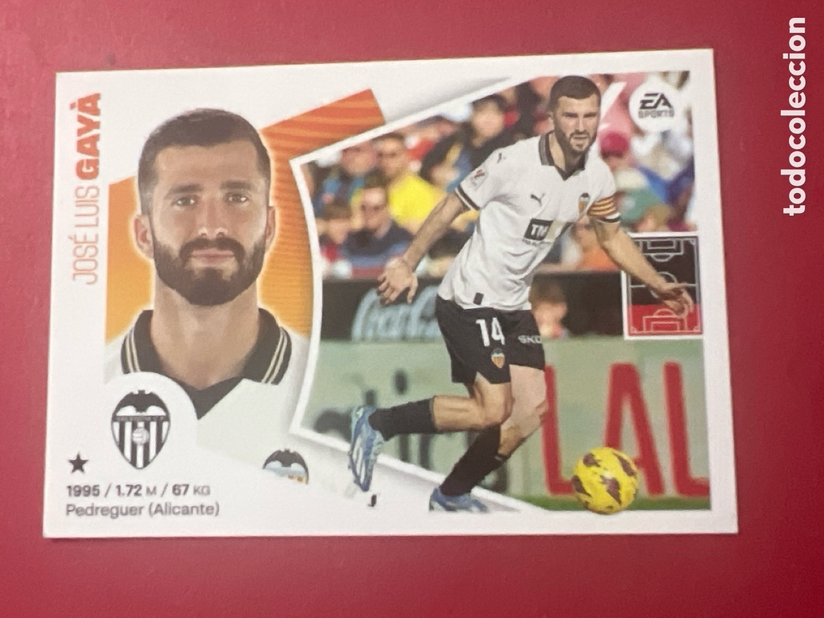 Cromos de F&uacute;tbol: C7137. Gay&aacute;, Valencia CF, Panini Ediciones Liga Este 2024 2025 24 25