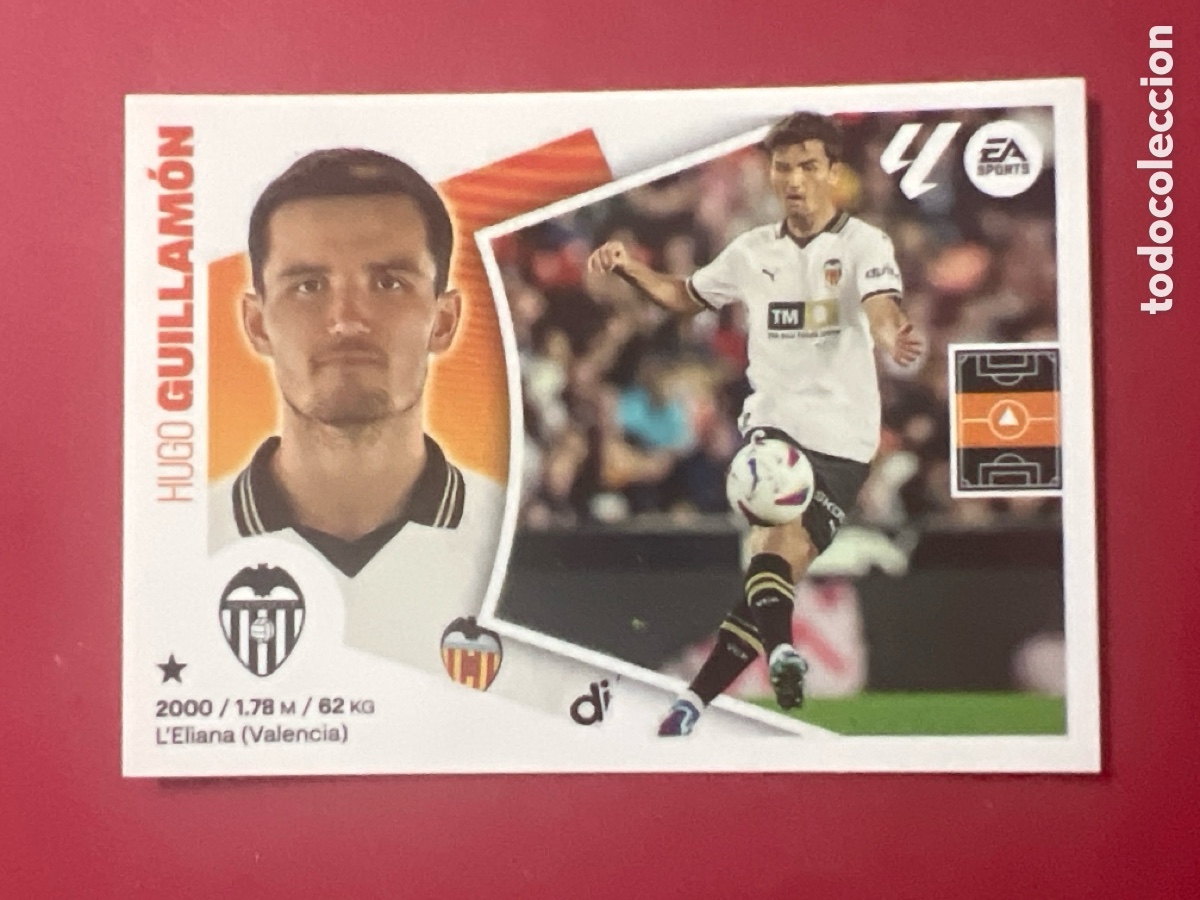 Cromos de F&uacute;tbol: C7139. 11 Guillam&oacute;n, Valencia CF, Panini Ediciones Liga Este 2024 2025 24 25