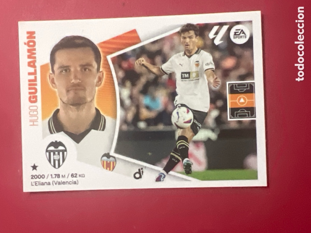Cromos de F&uacute;tbol: C7141. 11 Guillam&oacute;n, Valencia CF, Panini Ediciones Liga Este 2024 2025 24 25