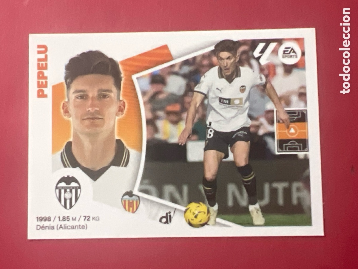 Cromos de F&uacute;tbol: C7143. PEPELU VALENCIA N&ordm; 12 LIGA 2024 2025 ESTE 24 25 PANINI