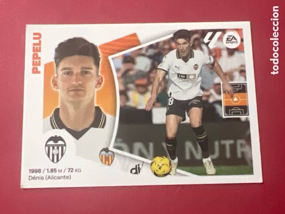 Cromos de F&uacute;tbol: C7144. PEPELU VALENCIA N&ordm; 12 LIGA 2024 2025 ESTE 24 25 PANINI