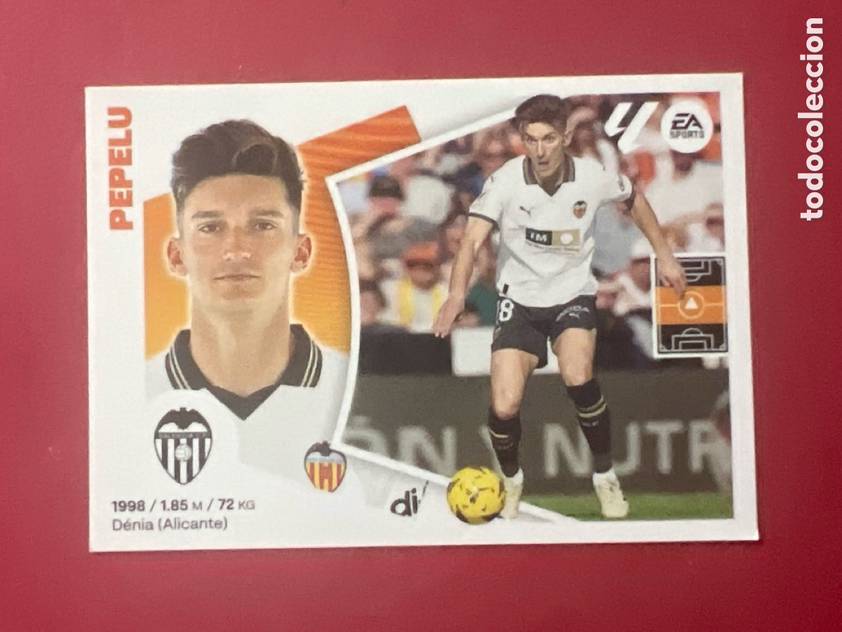 Cromos de F&uacute;tbol: C7147. PEPELU VALENCIA N&ordm; 12 LIGA 2024 2025 ESTE 24 25 PANINI
