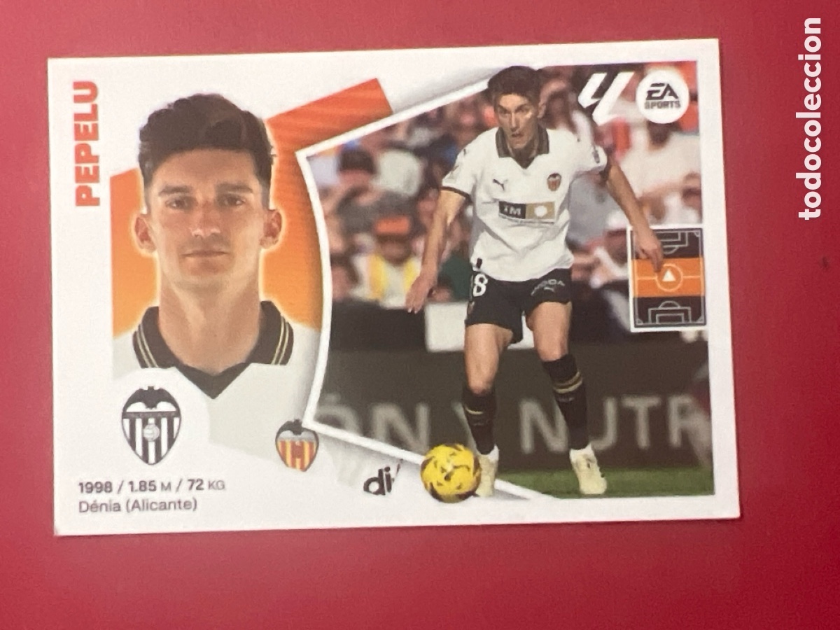 Cromos de F&uacute;tbol: C7148. PEPELU VALENCIA N&ordm; 12 LIGA 2024 2025 ESTE 24 25 PANINI