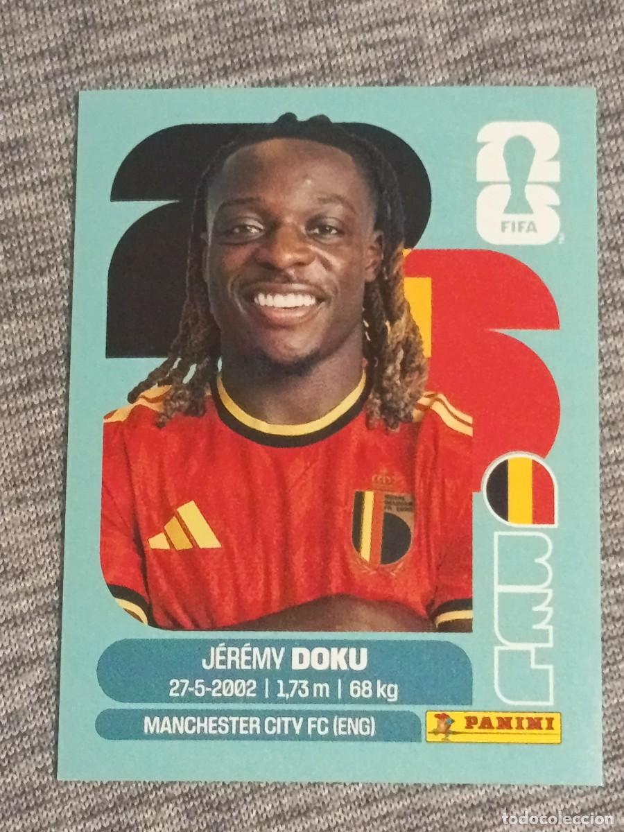 Cromos de F&uacute;tbol: DOKU BEL 16 STICKER MUNDIAL 2026 PANINI FIFA WORLD CUP NUEVO