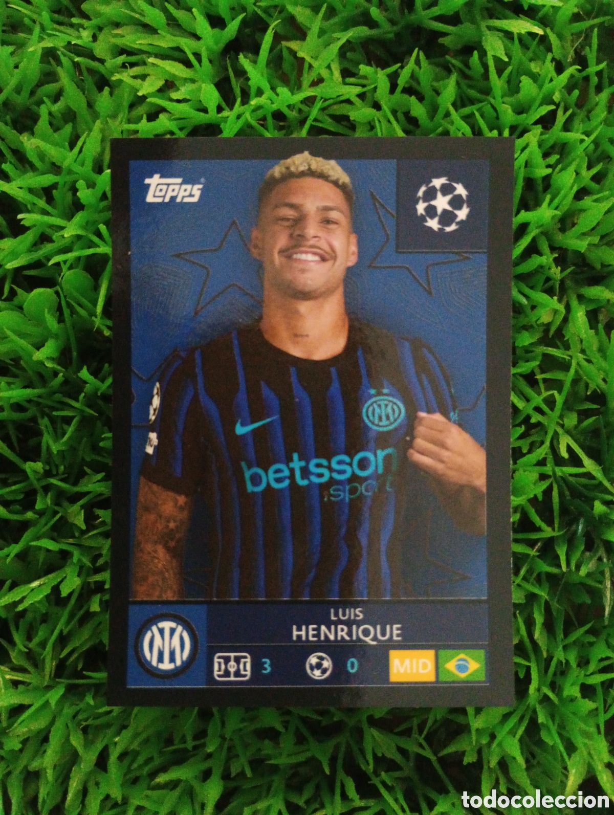 Fu&szlig;ball-Sticker: Henrique Inter De Milan PARALELA NEGRA Champions League 25-26 # 222 NUNCA PEGADO