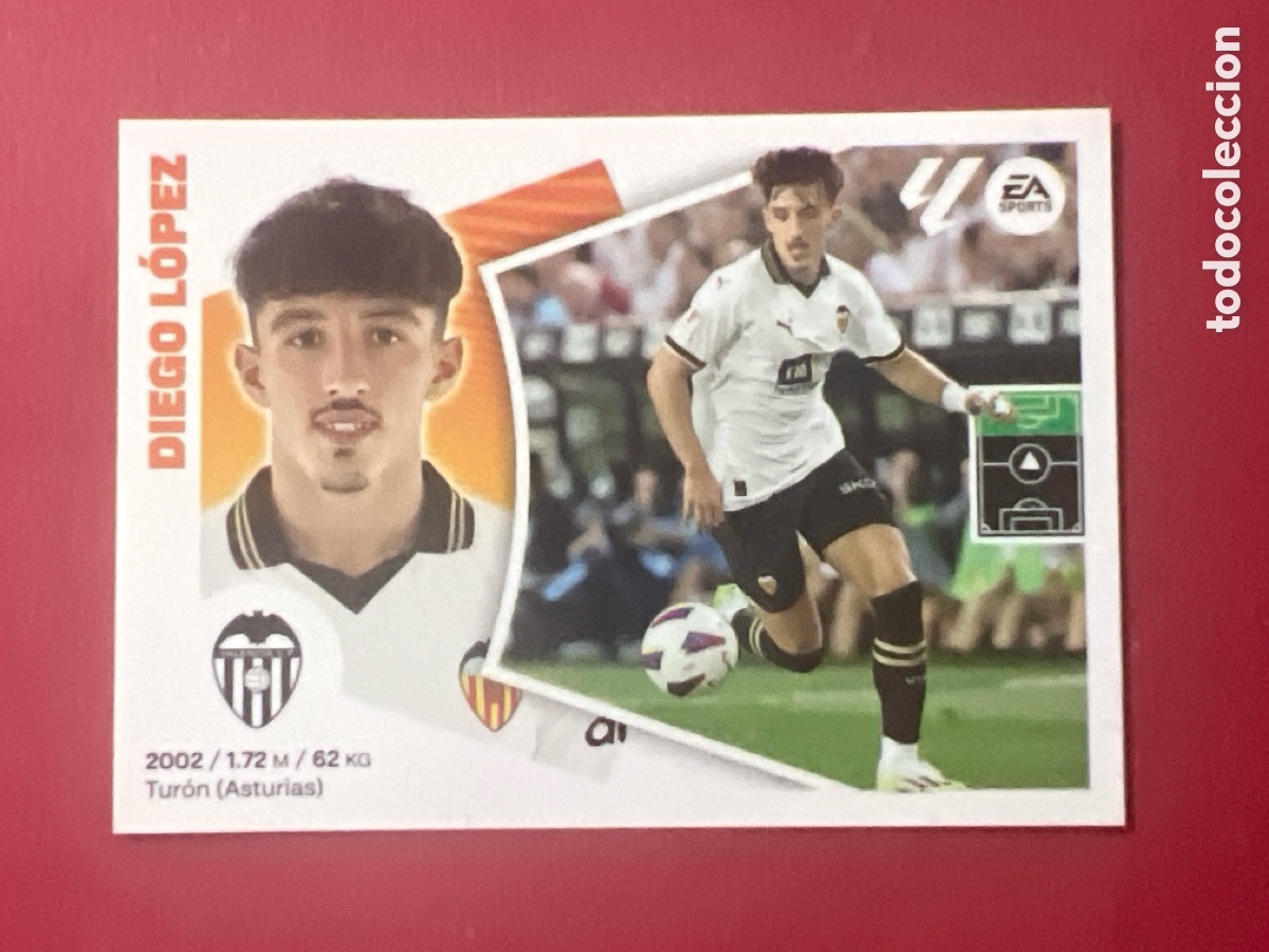 Cromos de F&uacute;tbol: C7161. DIEGO LOPEZ VALENCIA N&ordm; 17 LIGA 2024 2025 ESTE 24 25 PANINI