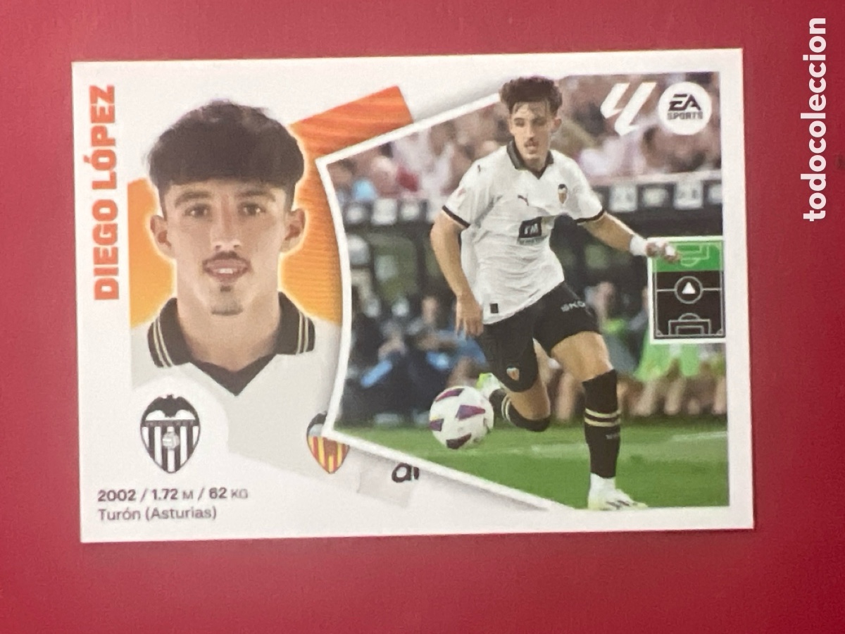 Cromos de F&uacute;tbol: C7162. DIEGO LOPEZ VALENCIA N&ordm; 17 LIGA 2024 2025 ESTE 24 25 PANINI