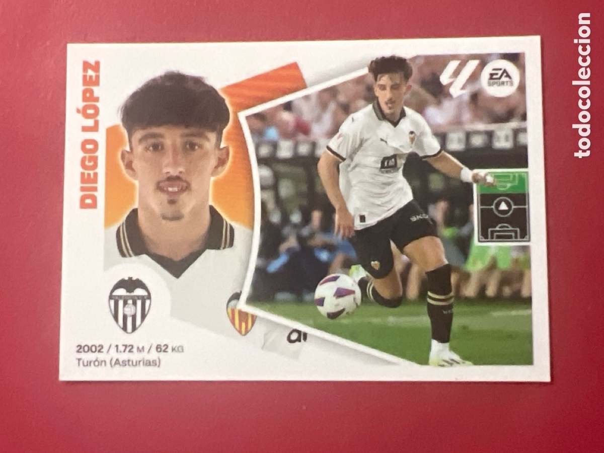 Cromos de F&uacute;tbol: C7163. DIEGO LOPEZ VALENCIA N&ordm; 17 LIGA 2024 2025 ESTE 24 25 PANINI