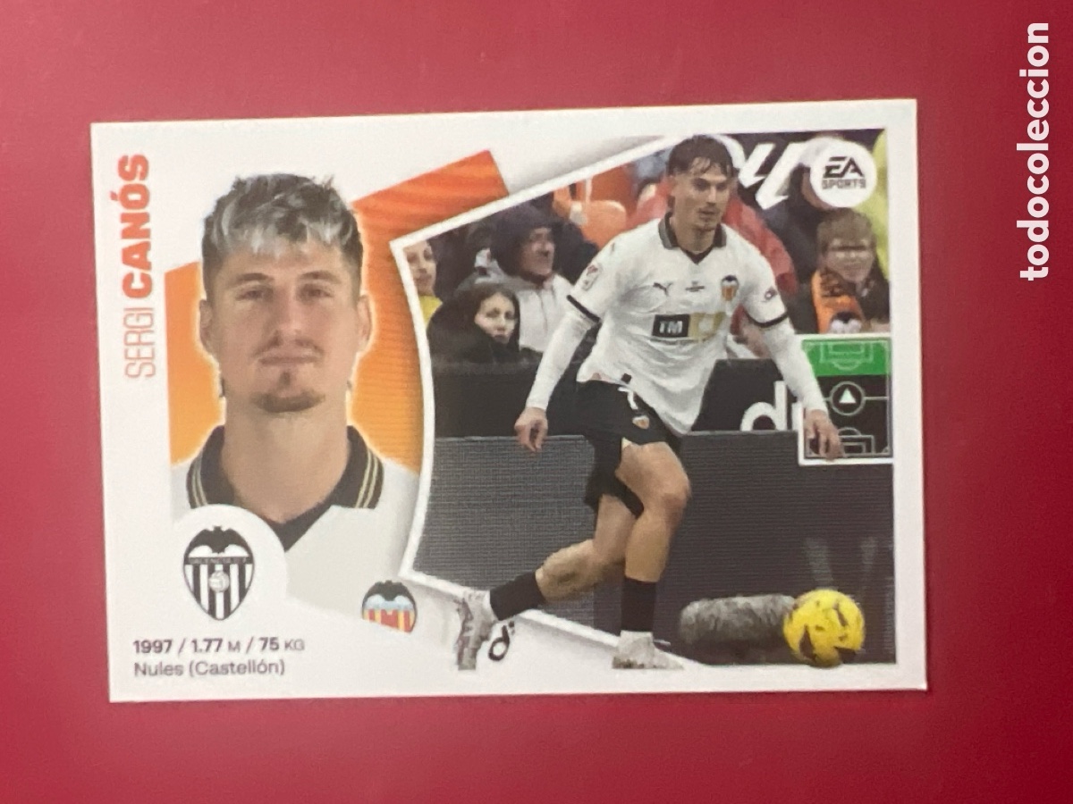 Cromos de F&uacute;tbol: C7166. CAN&Oacute;S VALENCIA CF CROMO N&deg; 18 LIGA ESTE 2024-2025 24-25 PANINI