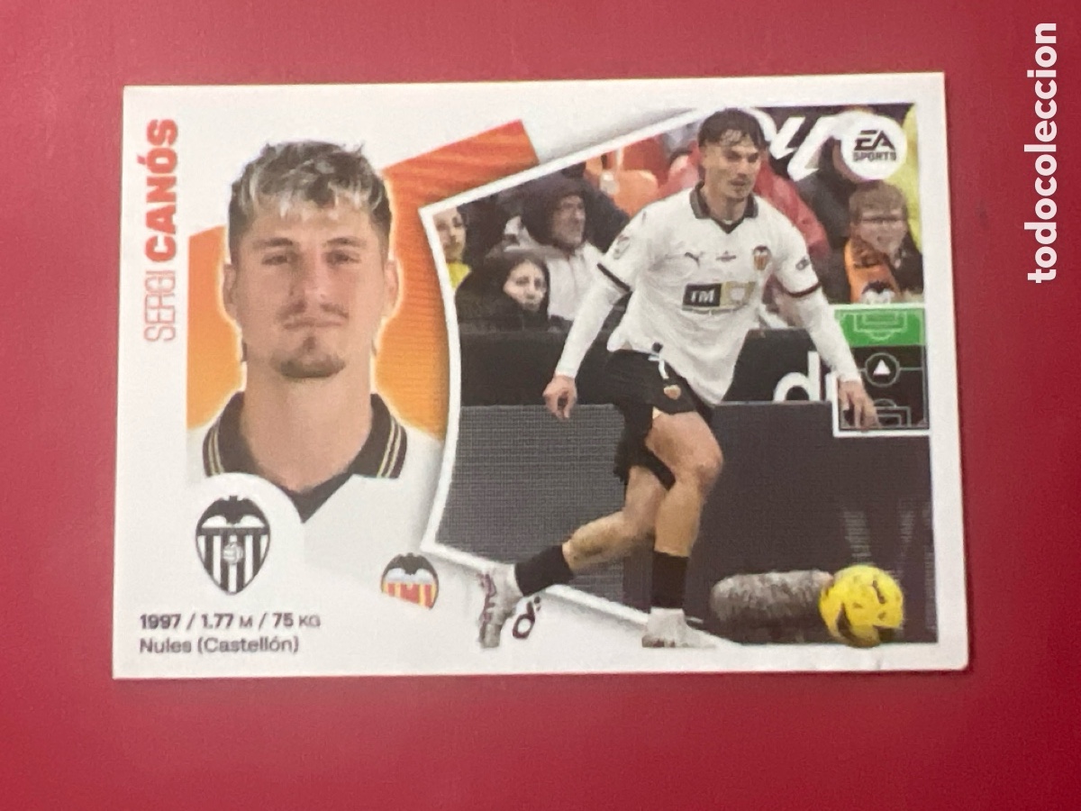 Cromos de F&uacute;tbol: C7167. CAN&Oacute;S VALENCIA CF CROMO N&deg; 18 LIGA ESTE 2024-2025 24-25 PANINI