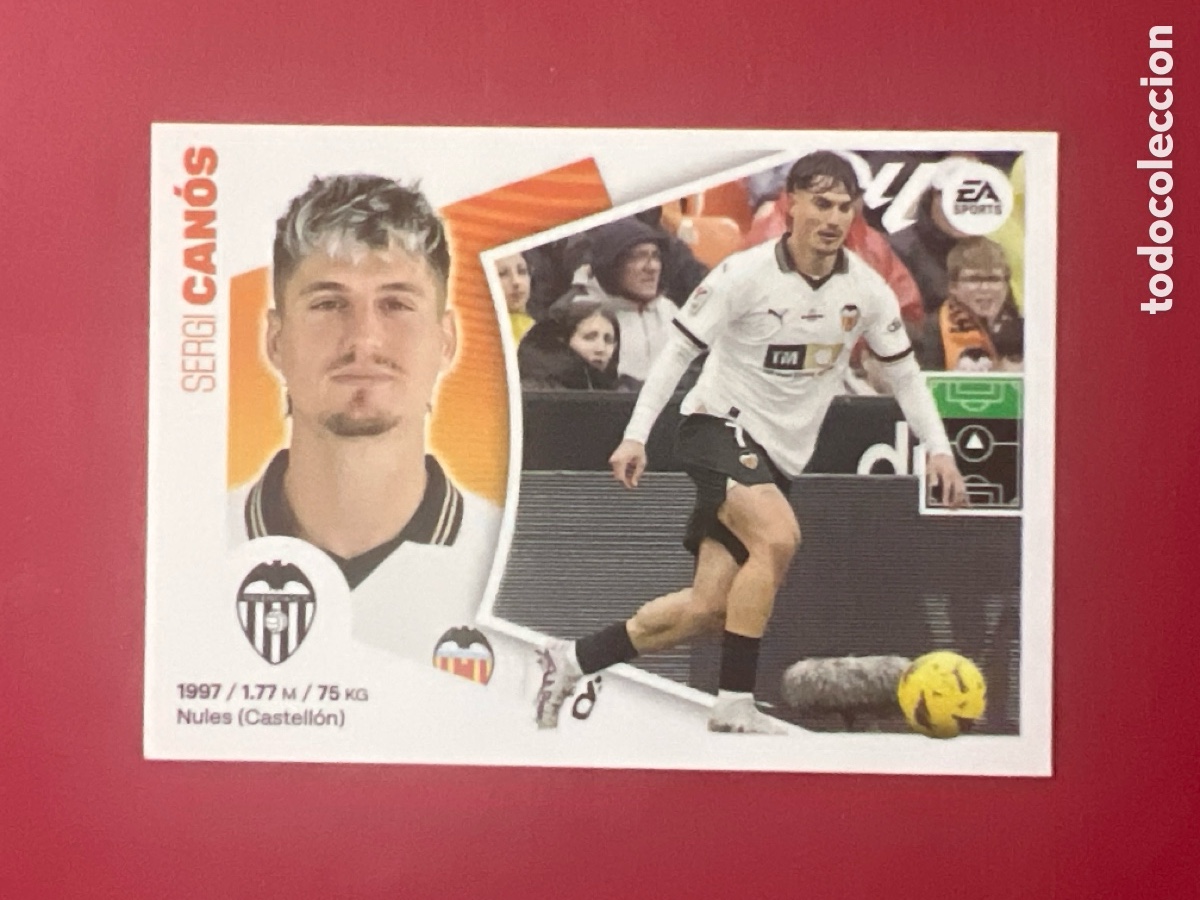 Cromos de F&uacute;tbol: C7168. CAN&Oacute;S VALENCIA CF CROMO N&deg; 18 LIGA ESTE 2024-2025 24-25 PANINI