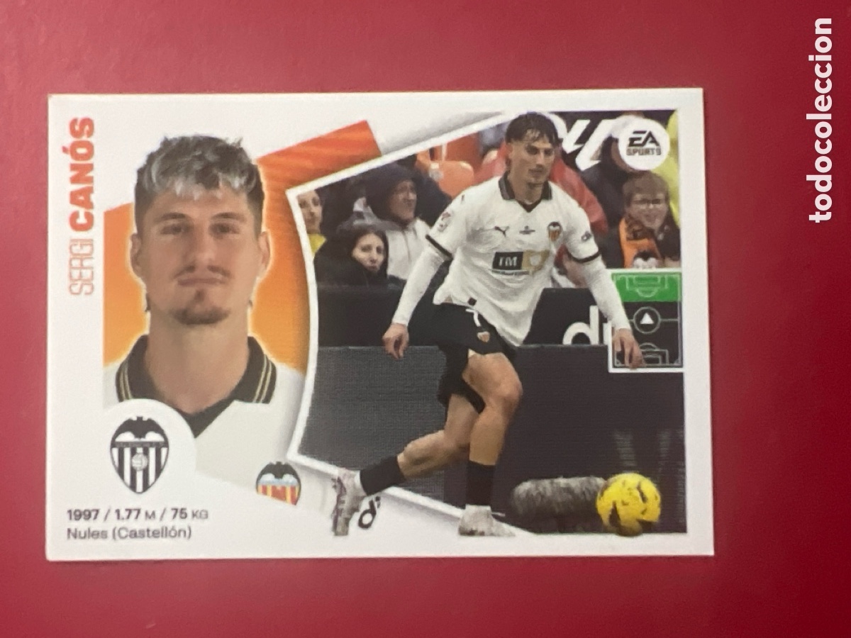 Cromos de F&uacute;tbol: C7170. CAN&Oacute;S VALENCIA CF CROMO N&deg; 18 LIGA ESTE 2024-2025 24-25 PANINI