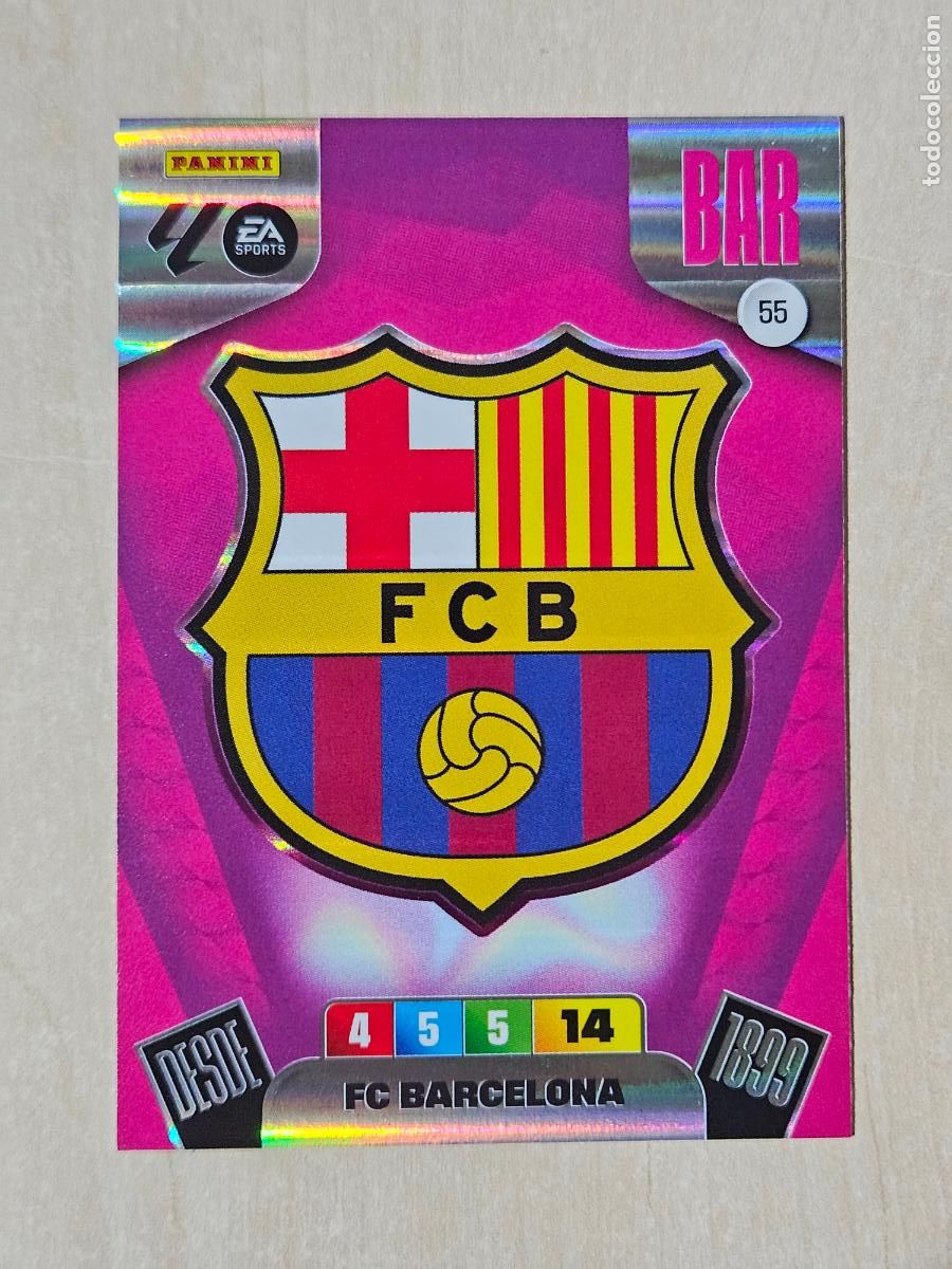 Cromos de F&uacute;tbol: FICHA N&ordm; 55 ESCUDO - ADRENALYN 25 26 - PANINI 2025 - 26 - CROMO - BARCELONA
