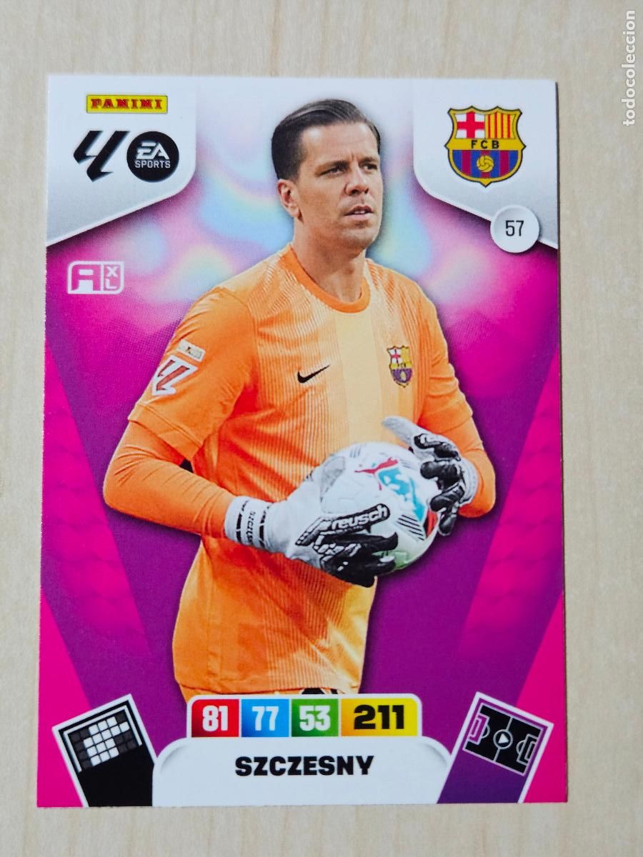 Cromos de F&uacute;tbol: FICHA N&ordm; 57 SZCZESNY - ADRENALYN 25 26 - PANINI 2025 - 26 - CROMO - BARCELONA