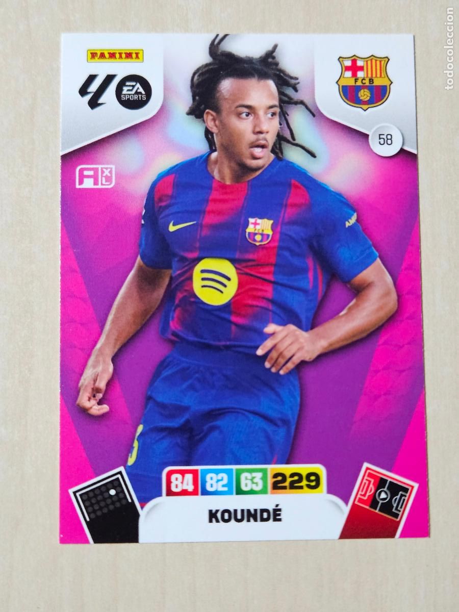 Cromos de F&uacute;tbol: FICHA N&ordm; 58 KOUNDE - ADRENALYN 25 26 - PANINI 2025 - 26 - CROMO - BARCELONA