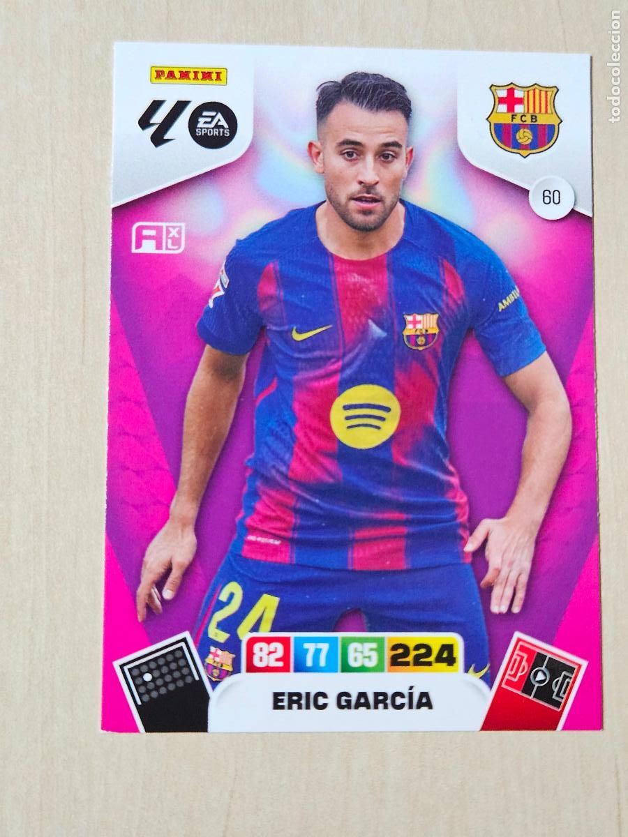Cromos de F&uacute;tbol: FICHA N&ordm; 60 ERIC GARCIA - ADRENALYN 25 26 - PANINI 2025 - 26 - CROMO - BARCELONA