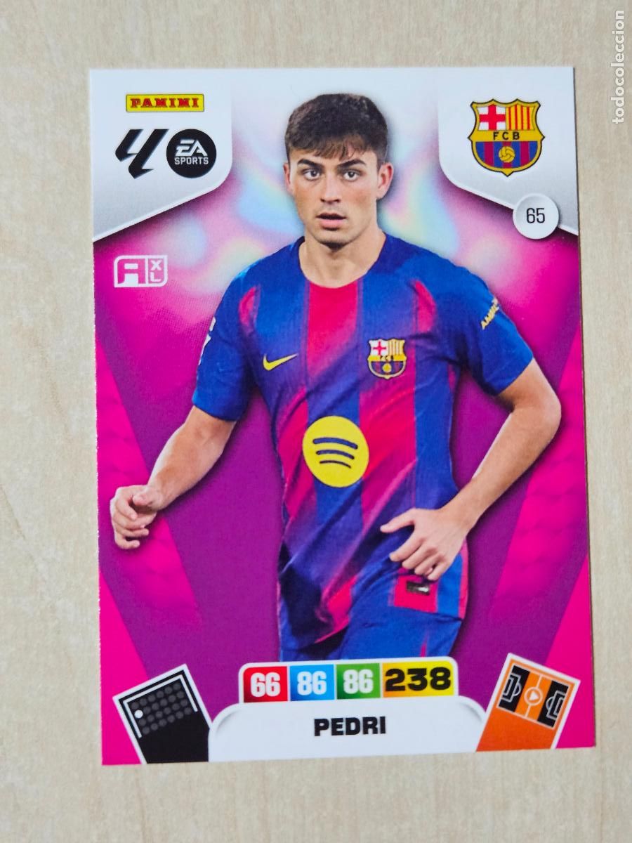 Cromos de F&uacute;tbol: FICHA N&ordm; 65 PEDRI - ADRENALYN 25 26 - PANINI 2025 - 26 - CROMO - BARCELONA