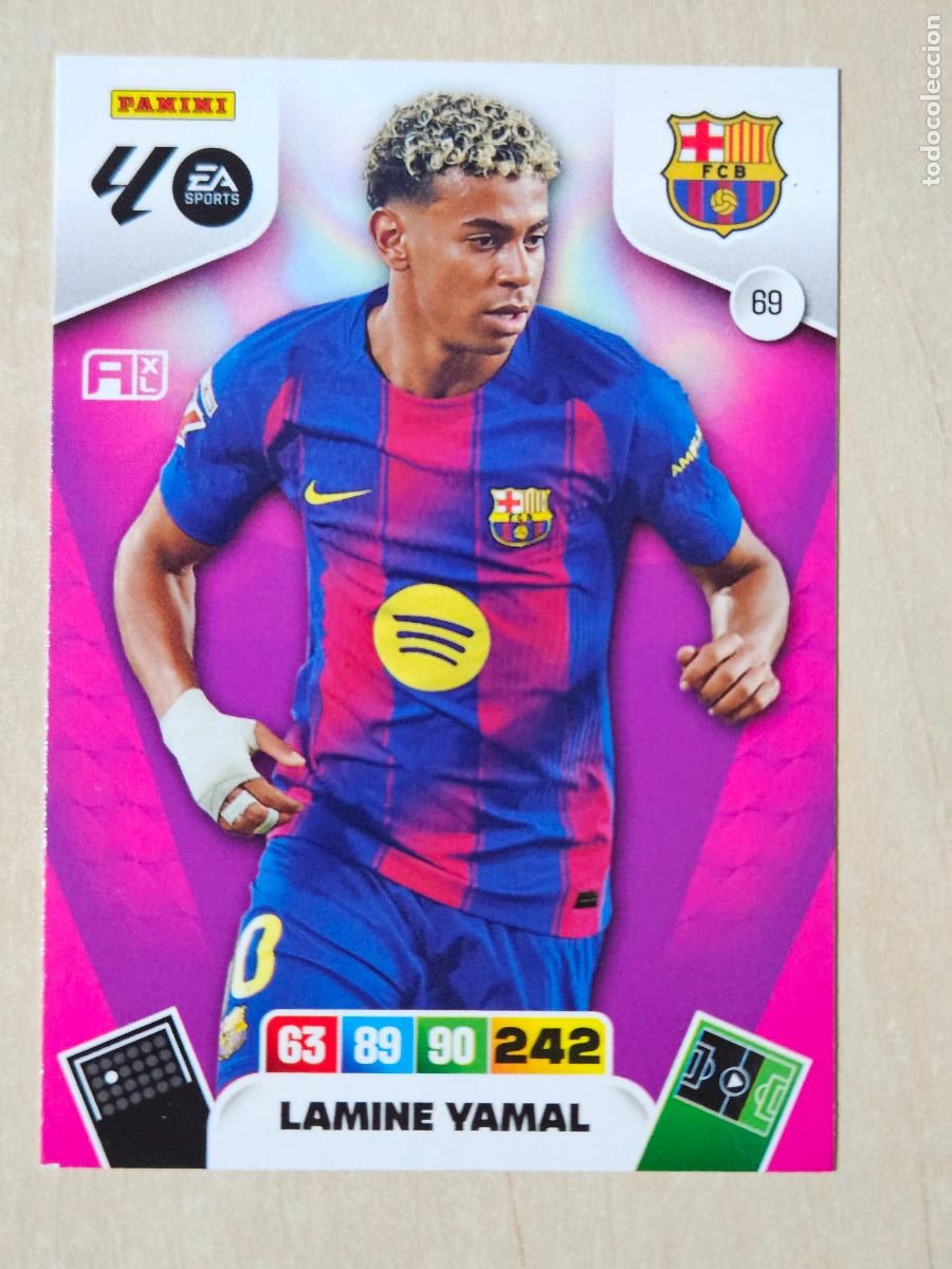 Cromos de F&uacute;tbol: FICHA N&ordm; 69 LAMINE YAMAL - ADRENALYN 25 26 - PANINI 2025 - 26 - CROMO - BARCELONA