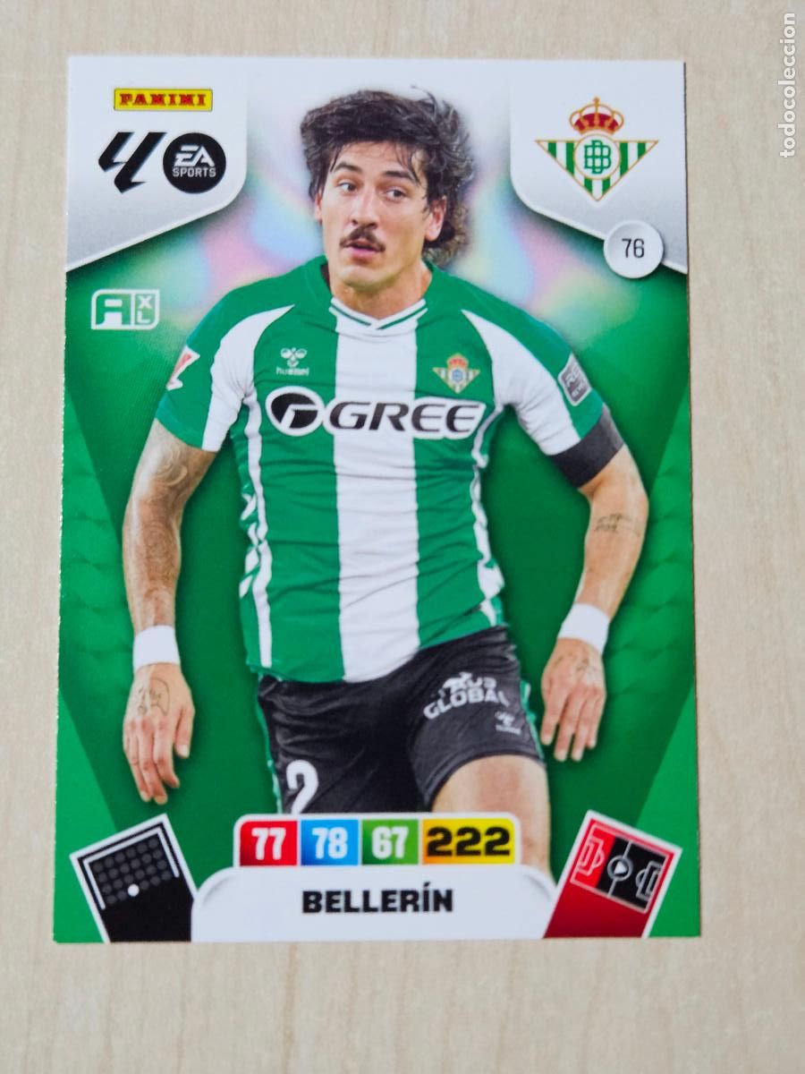 Cromos de F&uacute;tbol: FICHA N&ordm; 76 BELLERIN - ADRENALYN 25 26 - PANINI 2025 - 26 - CROMO - REAL BETIS