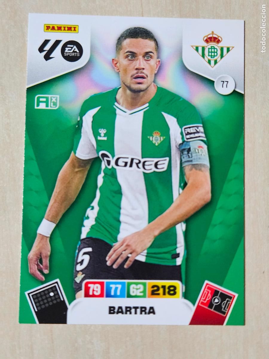 Cromos de F&uacute;tbol: FICHA N&ordm; 77 BARTRA - ADRENALYN 25 26 - PANINI 2025 - 26 - CROMO - REAL BETIS