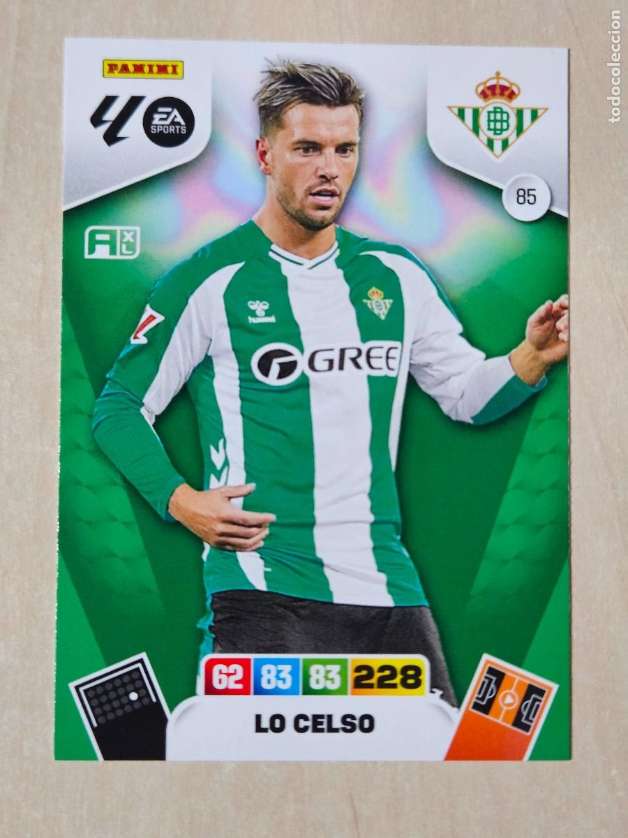Cromos de F&uacute;tbol: FICHA N&ordm; 85 LO CELSO - ADRENALYN 25 26 - PANINI 2025 - 26 - CROMO - REAL BETIS