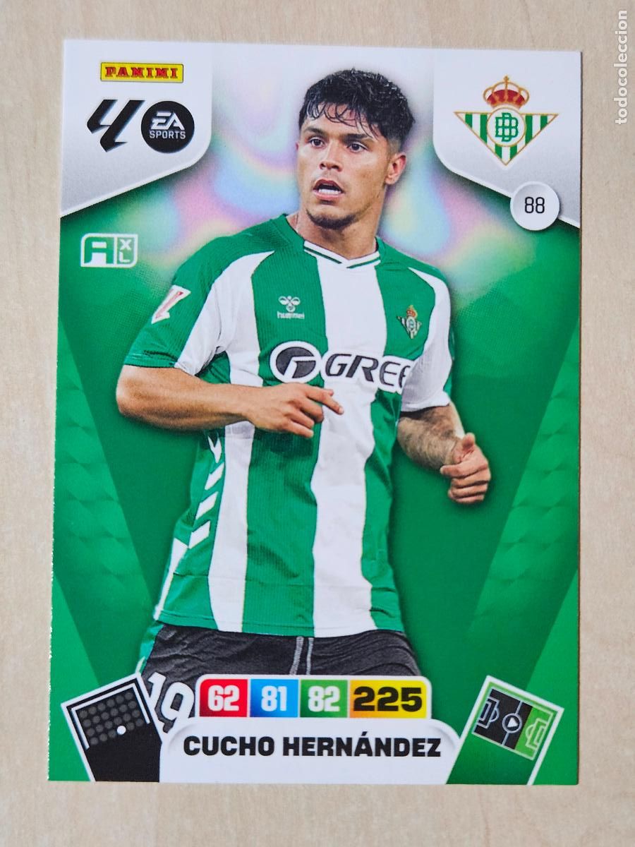 Cromos de F&uacute;tbol: FICHA N&ordm; 88 CUCHO HERNANDEZ - ADRENALYN 25 26 - PANINI 2025 - 26 - CROMO - REAL BETIS