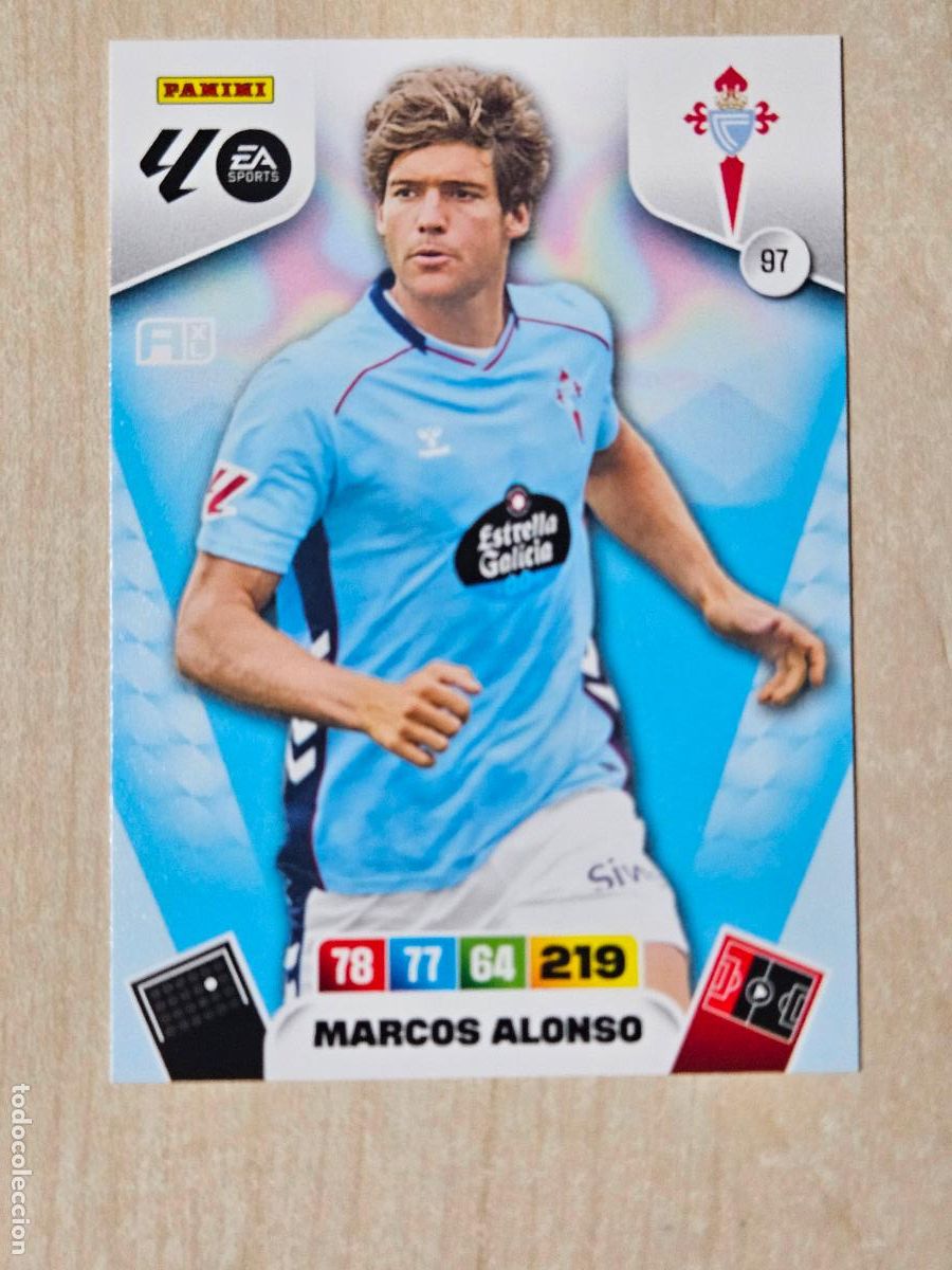 Cromos de F&uacute;tbol: FICHA N&ordm; 97 MARCOS ALONSO - ADRENALYN 25 26 - PANINI 2025 - 26 - CROMO - REAL CELTA
