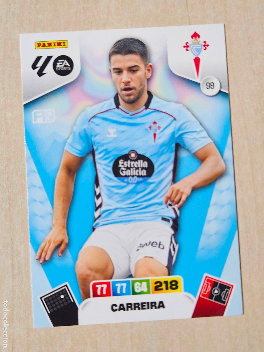 Cromos de F&uacute;tbol: FICHA N&ordm; 99 CARREIRA - ADRENALYN 25 26 - PANINI 2025 - 26 - CROMO - REAL CELTA