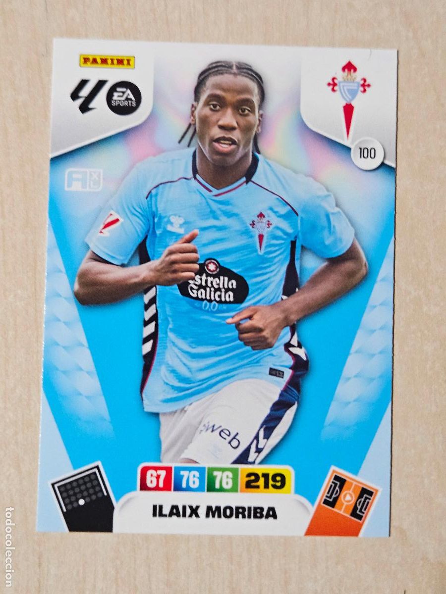 Cromos de F&uacute;tbol: FICHA N&ordm; 100 ILAIX MORIBA - ADRENALYN 25 26 - PANINI 2025 - 26 - CROMO - REAL CELTA