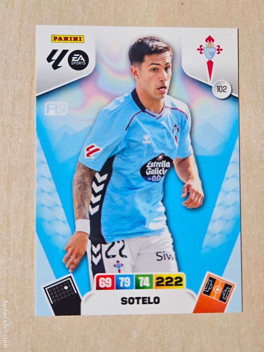 Cromos de F&uacute;tbol: FICHA N&ordm; 102 SOTELO - ADRENALYN 25 26 - PANINI 2025 - 26 - CROMO - REAL CELTA