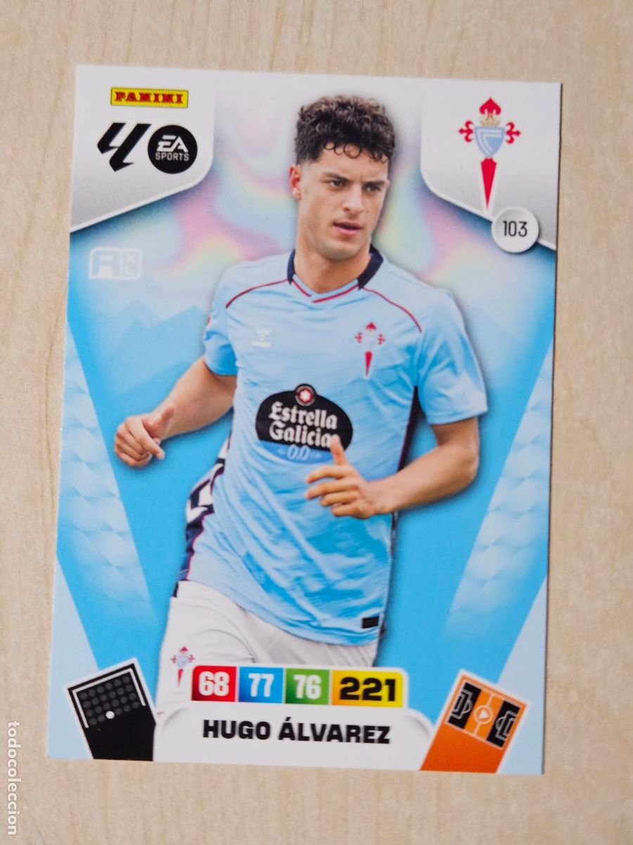Cromos de F&uacute;tbol: FICHA N&ordm; 103 HUGO ALVAREZ - ADRENALYN 25 26 - PANINI 2025 - 26 - CROMO - REAL CELTA