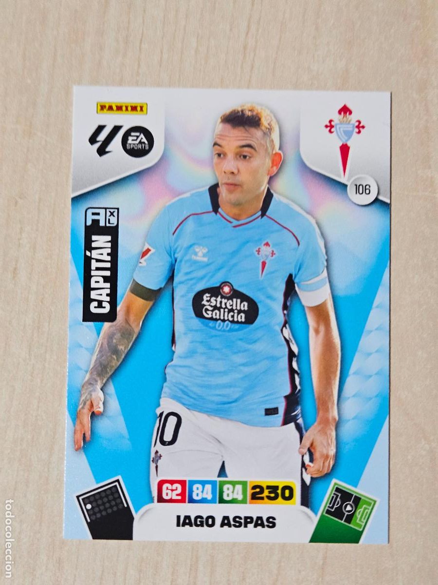 Cromos de F&uacute;tbol: FICHA N&ordm; 106 IAGO ASPAS - ADRENALYN 25 26 - PANINI 2025 - 26 - CROMO - REAL CELTA