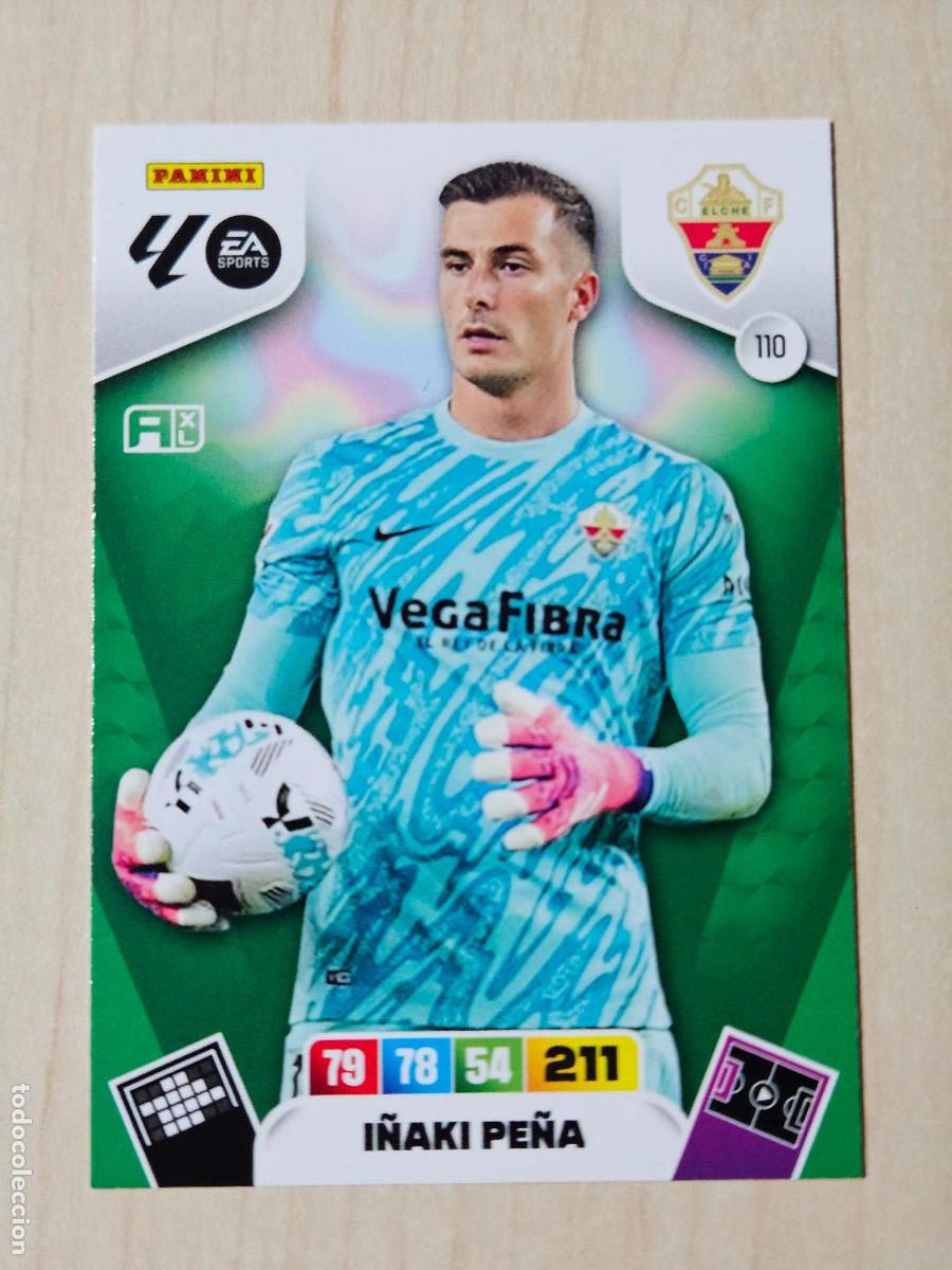 Cromos de Futebol: FICHA N&ordm; 110 I&Ntilde;AKI PE&Ntilde;A - ADRENALYN 25 26 - PANINI 2025 - 26 - CROMO - ELCHE