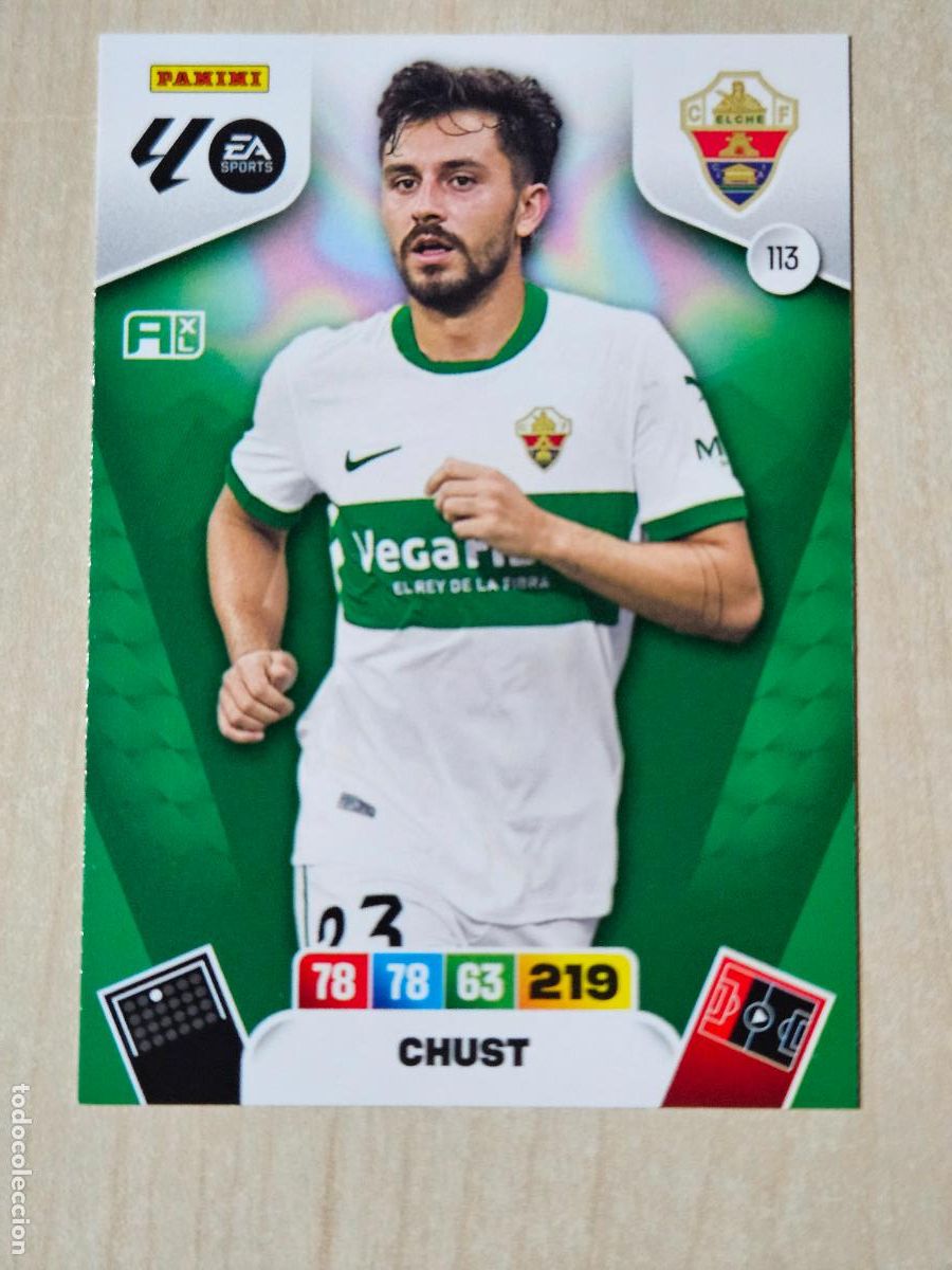 Cromos de F&uacute;tbol: FICHA N&ordm; 113 CHUST - ADRENALYN 25 26 - PANINI 2025 - 26 - CROMO - ELCHE