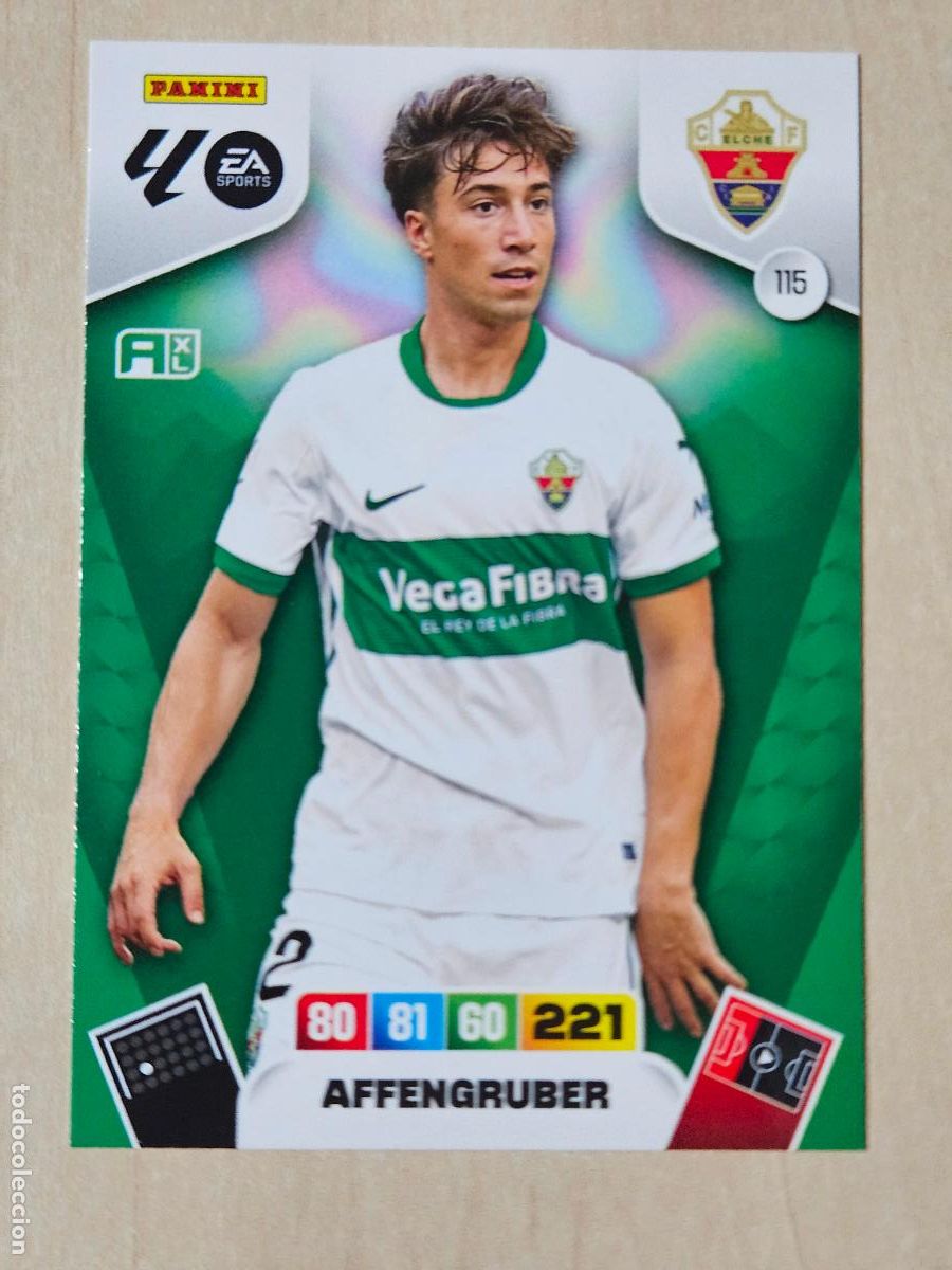 Cromos de F&uacute;tbol: FICHA N&ordm; 115 AFFENGRUBER - ADRENALYN 25 26 - PANINI 2025 - 26 - CROMO - ELCHE