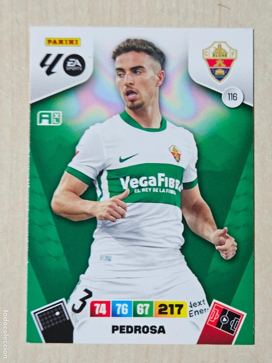 Cromos de F&uacute;tbol: FICHA N&ordm; 116 PEDROSA - ADRENALYN 25 26 - PANINI 2025 - 26 - CROMO - ELCHE