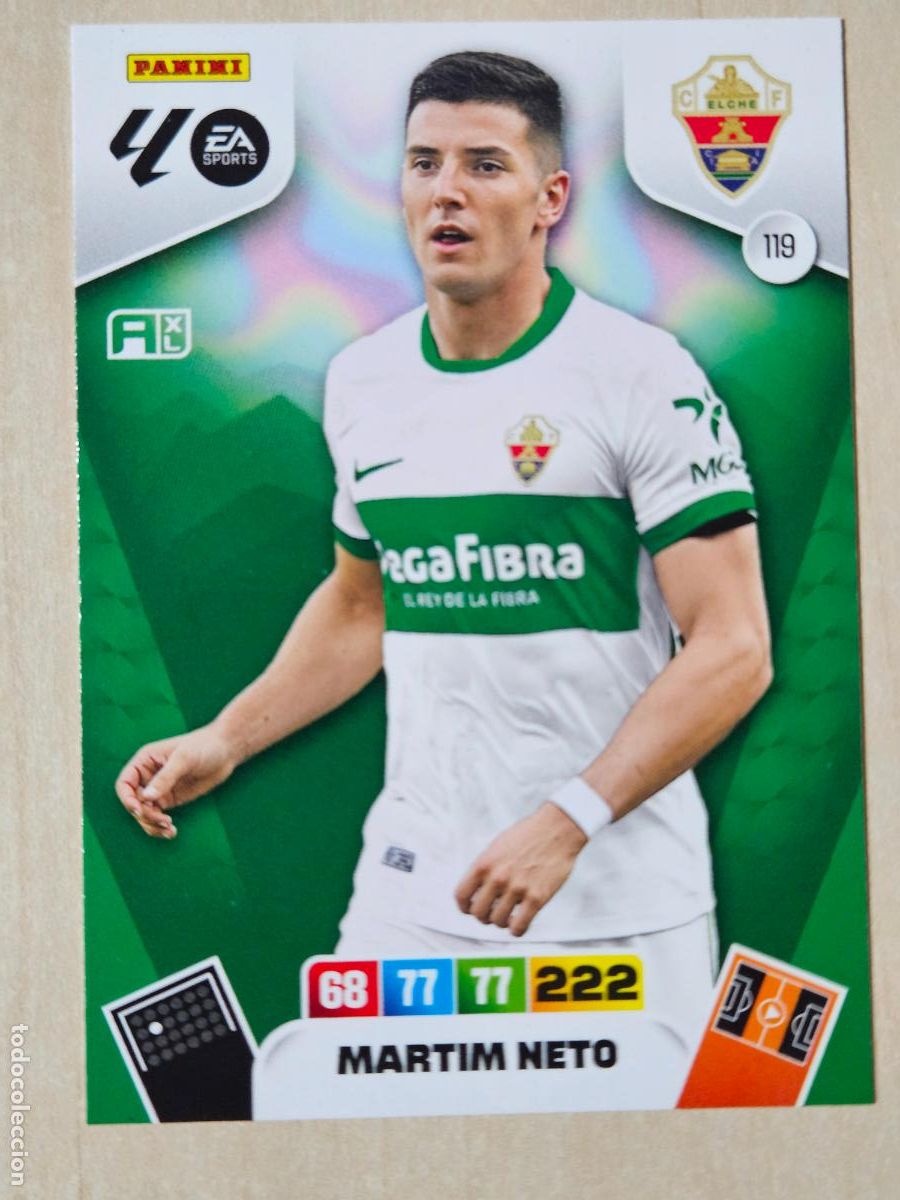 Cromos de Futebol: FICHA N&ordm; 119 MARTIM NETO - ADRENALYN 25 26 - PANINI 2025 - 26 - CROMO - ELCHE