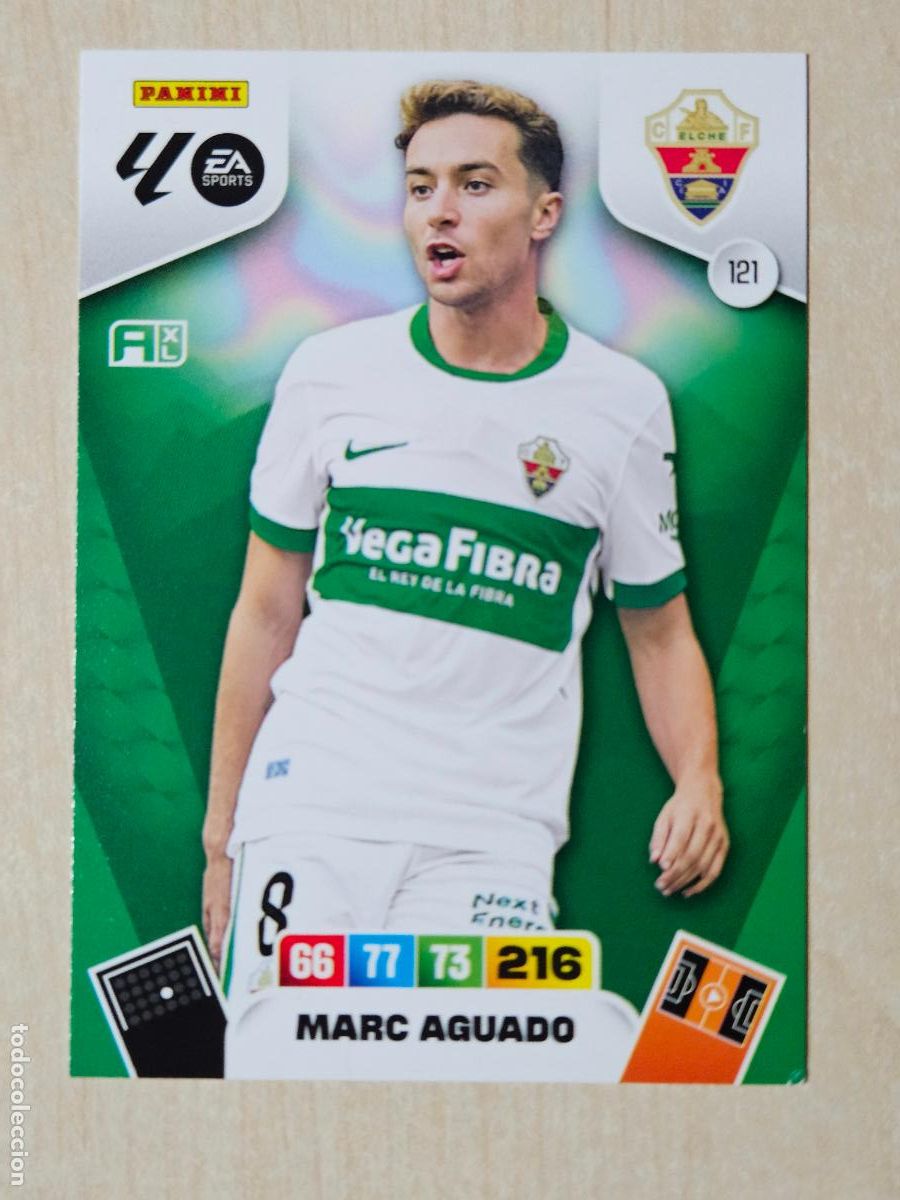 Cromos de Futebol: FICHA N&ordm; 121 MARC AGUADO - ADRENALYN 25 26 - PANINI 2025 - 26 - CROMO - ELCHE