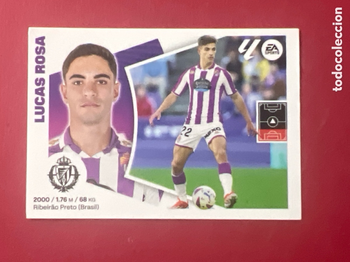 Cromos de F&uacute;tbol: C7174. CROMO ESTE PANINI - LIGA 2024-25 (24 - 25) - N&ordm; 6 - LUCAS ROSA - VALLADOLID