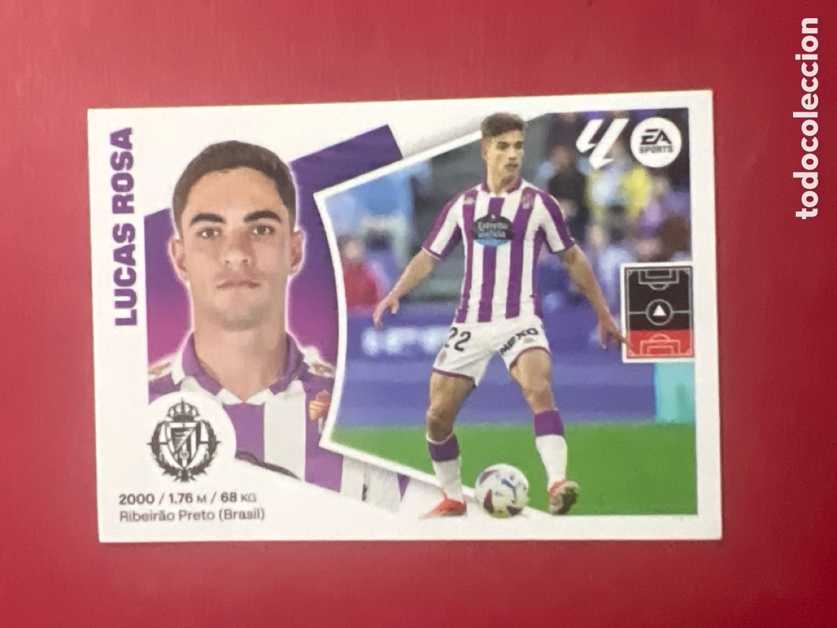 Cromos de F&uacute;tbol: C7175. CROMO ESTE PANINI - LIGA 2024-25 (24 - 25) - N&ordm; 6 - LUCAS ROSA - VALLADOLID