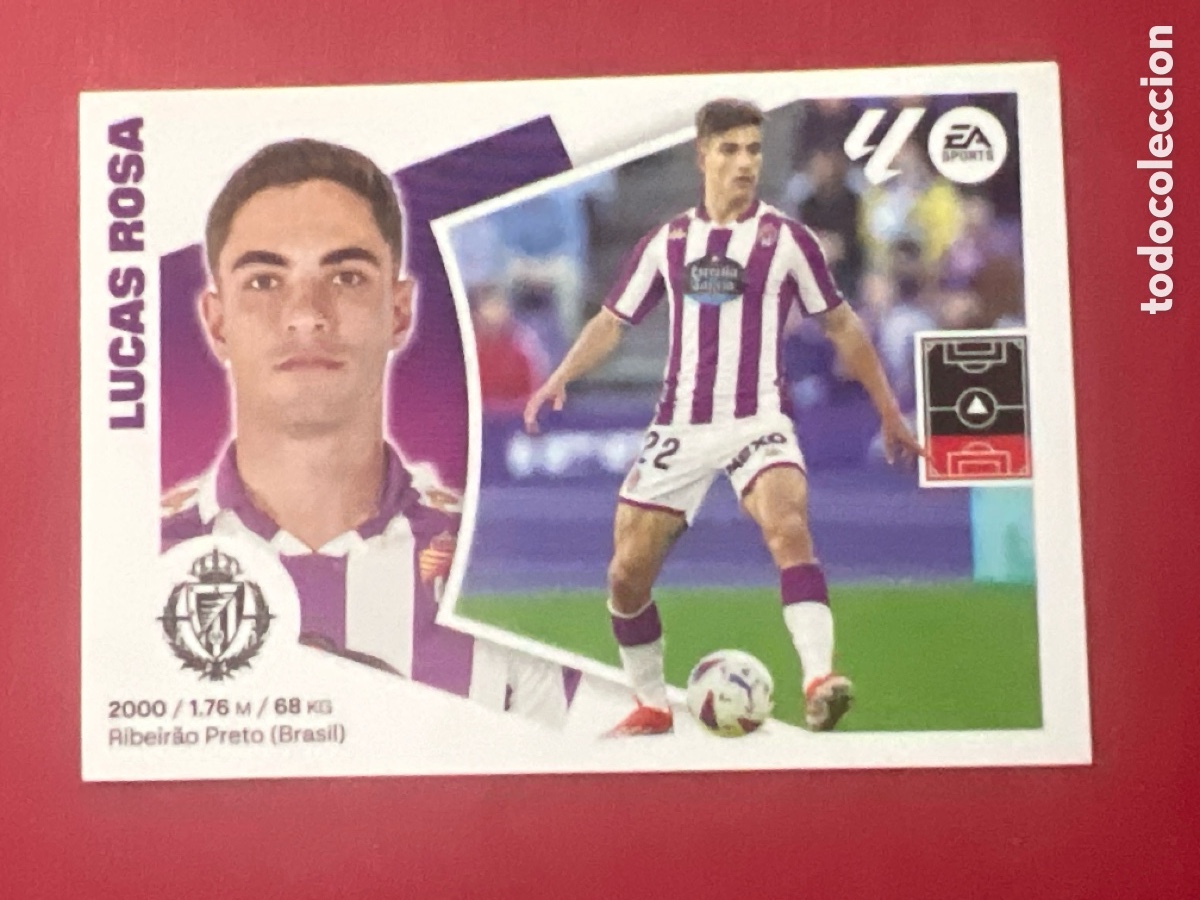 Cromos de F&uacute;tbol: C7176. CROMO ESTE PANINI - LIGA 2024-25 (24 - 25) - N&ordm; 6 - LUCAS ROSA - VALLADOLID
