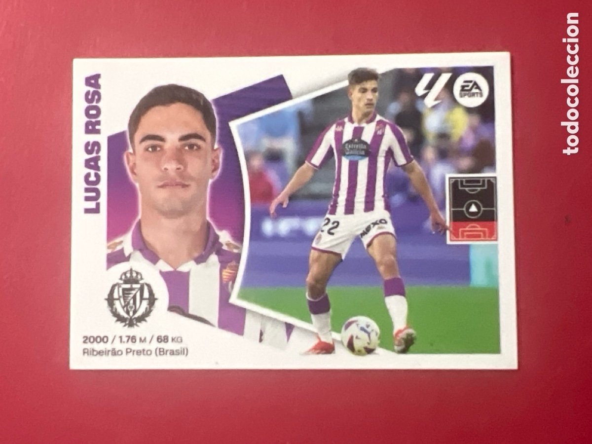 Cromos de F&uacute;tbol: C7177. CROMO ESTE PANINI - LIGA 2024-25 (24 - 25) - N&ordm; 6 - LUCAS ROSA - VALLADOLID