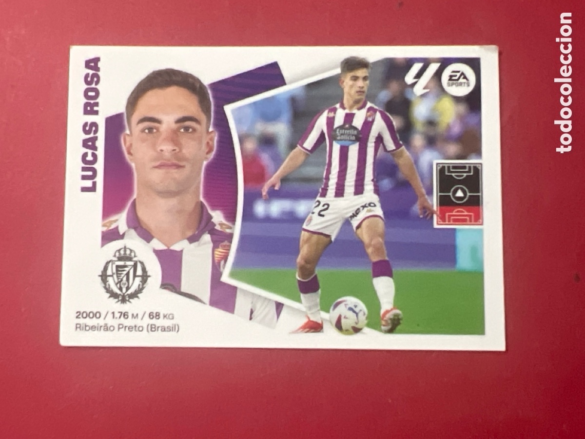 Cromos de F&uacute;tbol: C7178. CROMO ESTE PANINI - LIGA 2024-25 (24 - 25) - N&ordm; 6 - LUCAS ROSA - VALLADOLID
