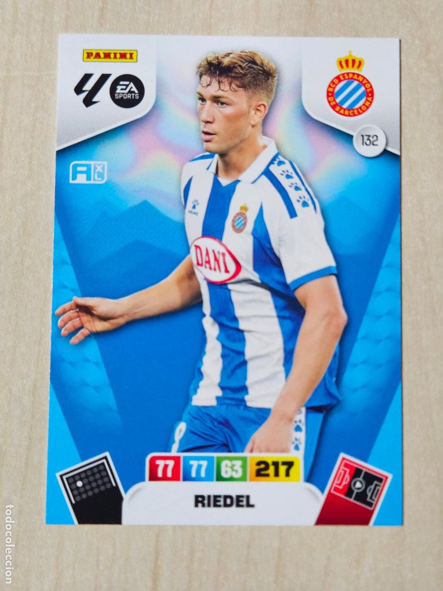 Cromos de F&uacute;tbol: FICHA N&ordm; 132 RIEDEL - ADRENALYN 25 26 - PANINI 2025 - 26 - CROMO - ESPANYOL